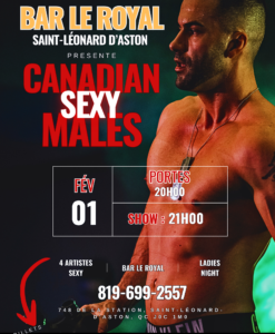 Canadian Sexy Males / Bar le Royal / Saint-Léonard d'aston / 1 Février 2025
