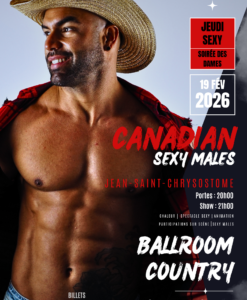 Canadian Sexy Males / Ballroom country Lévis / Jeudi 19 février 2026