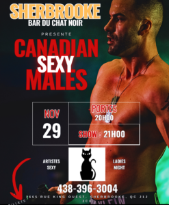 Canadian Sexy Males / Bar du chat noir / Vendredi 29 novembre 2024