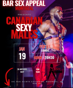 Canadian Sexy Males / Bar Sex Appeal Montréal / 19 Janvier 2025