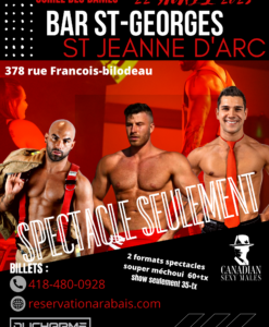 Canadian Sexy Males / Format spectacle seulement / St-Jeanne D'arc
