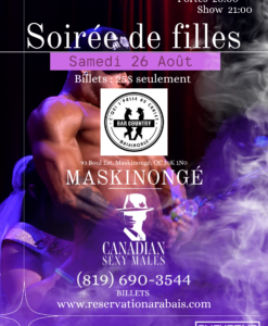 Soirée des dames / S'qui s'passe au chalet / Maskinongé / 26 Août 2023