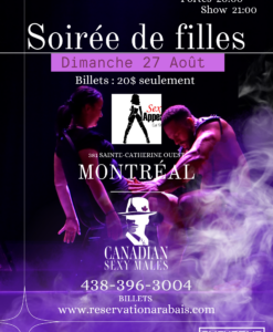 Soirée de filles / Montréal / Bar Sex Appeal / 27 Août 2023